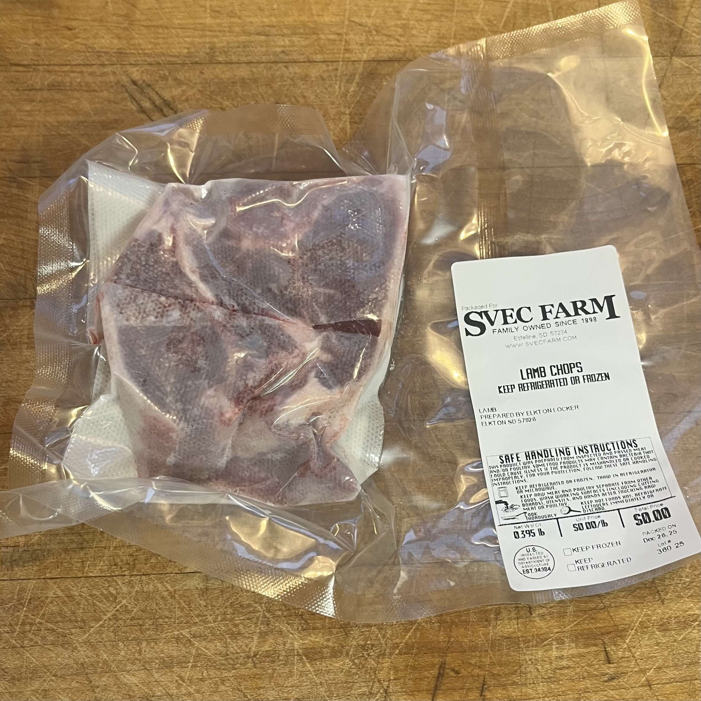 lamb chop 2 pack