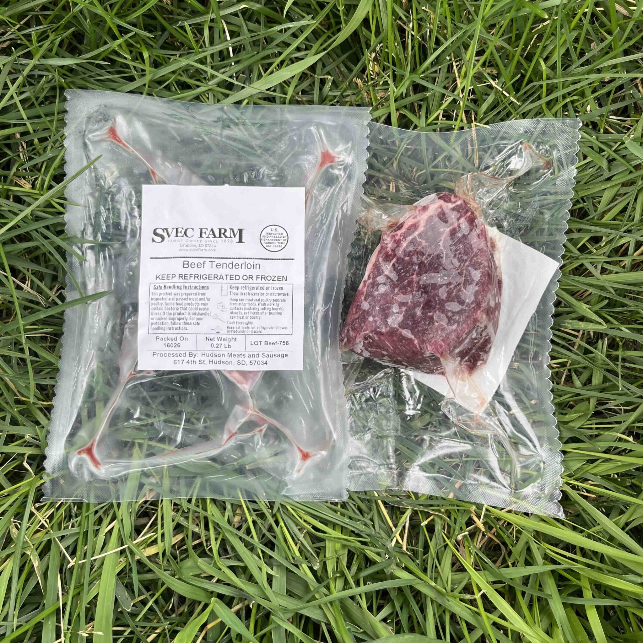 Beef tenderloin filet single steak, .2 lb – Svec Farm